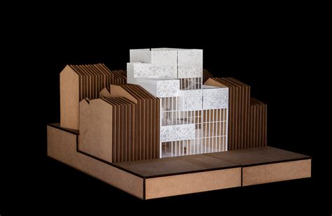 Maqueta Arquitectura Concurso Valencia Seccionada Architecture Model