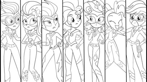 My Little Pony Characters Human Coloring Pages - Infoupdate.org