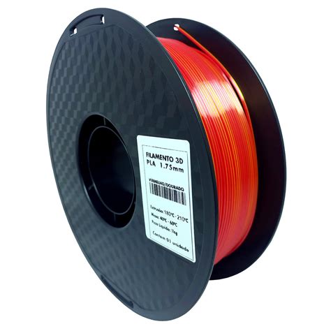 Filamento 3D PLA Vermelho Dourado 1 75mm 1kg Masterprint Mundoware