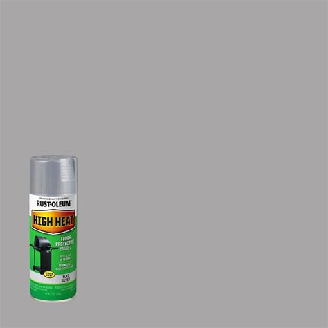 Rust Oleum Specialty 12 Oz High Heat Flat Silver Interior Exterior Spray Paint 6 Pack 7716830