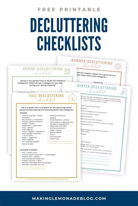 Decluttering Tips Yearly