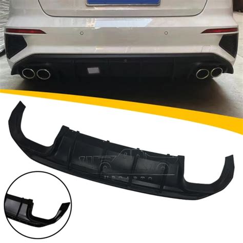 Carbon Fiber Shiny Black Car Bumper Rear Valance Diffuser Lip For Audi