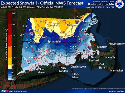 Snow maps: Massachusetts forecast for March 3-4, 2023