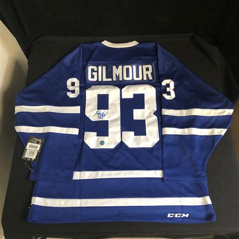 DOUG GILMOUR SIGNED OFFICIAL CCM MAPLE LEAFS JERSEY ( AJ COA)