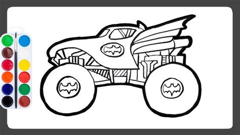 Batman Monster Truck Coloring Pages