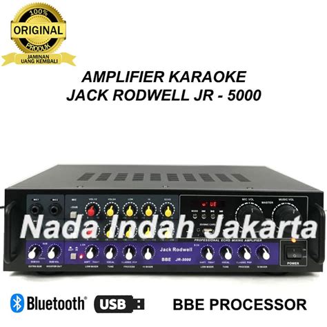 Jual Amplifier JACK RODWELL JR 5000 Power Ampli Karaoke Bluetooth BBE