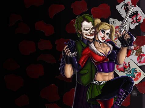 Awesome Harley Quinn Crazy Love Joker And Harley Quinn Hd Wallpaper