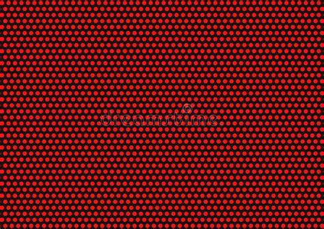 Abstract Background Of Red Dots On Black Background Stock Vector