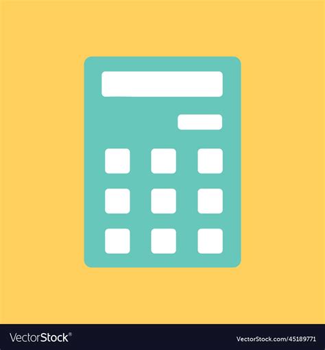 Blue calculator icon Royalty Free Vector Image