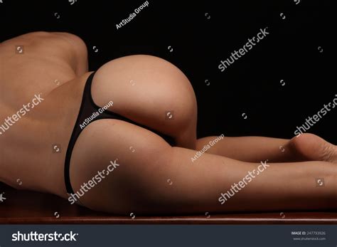 Sexy Butt Ass Girls Black Underwear Stock Photo Shutterstock