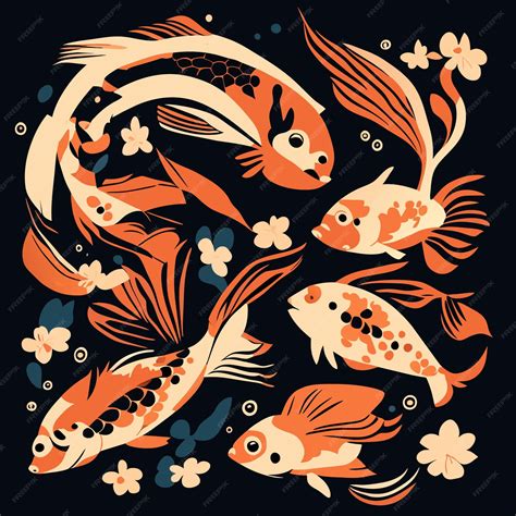 Premium Vector Tropical Fish Vector Illustration Set