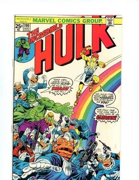 The Incredible Hulk 190 First Appearance Of Glorian 6 0 6 5 1975