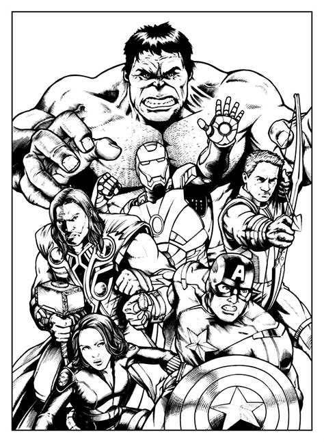 +150 Desenhos de Super-heróis para colorir e imprimir