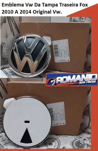 Emblema Tampa Traseira Fox 2010 2014 Original Vw 5z0853630a R 60 Em