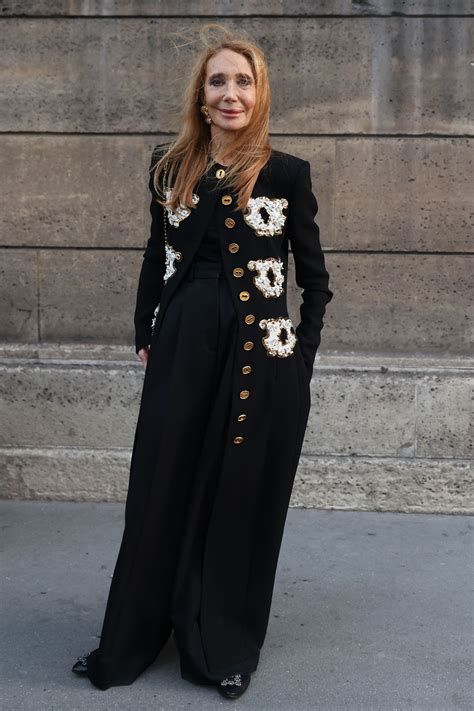 Marisa Berenson Wearing Schiaparelli Coat - Paris 07/04/2022 • CelebMafia