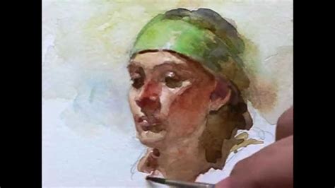 Watercolor Portrait Painting Demo By Zimou Tan Watercolor Portraits