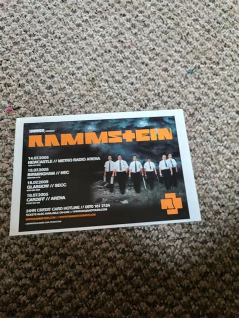 Bel11 Advert 5x8 Metal Hammer Presents Rammstein July 2007 Tour