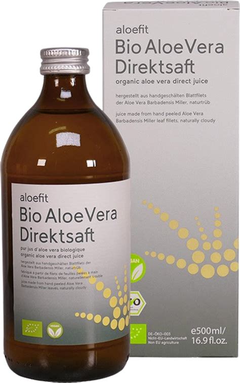 RAINBOW Naturprodukte Bio Aloe Vera Direktsaft 500 Ml Ecco Verde