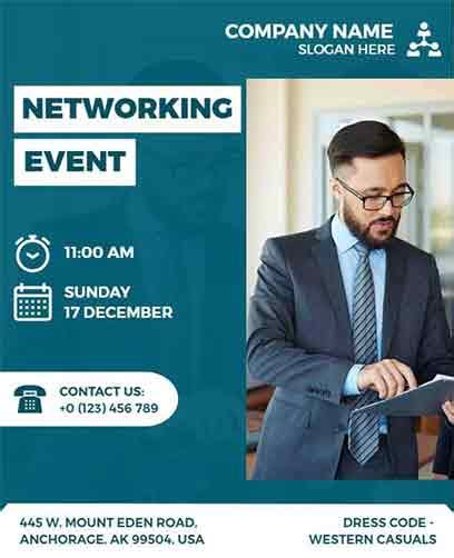 Networking Event Flyer Templates Free Customize Print