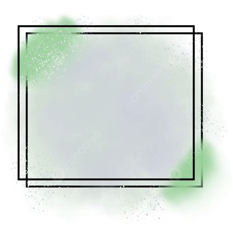 Ink Brush Stroke Png Image Painted Ink Green Border Brush Stroke