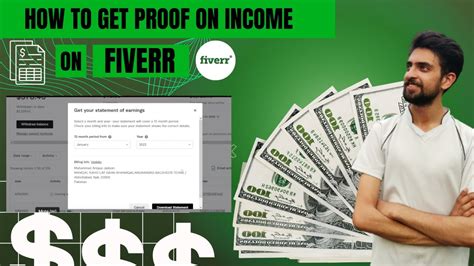 How To Get Proof Of Income From Fiverr Earning Statement From Fiverr Youtube