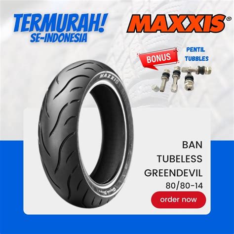 Jual MAXXIS GREEN DEVIL 80 80 14 BAN MAXXIS 80 80 14 80 80 14