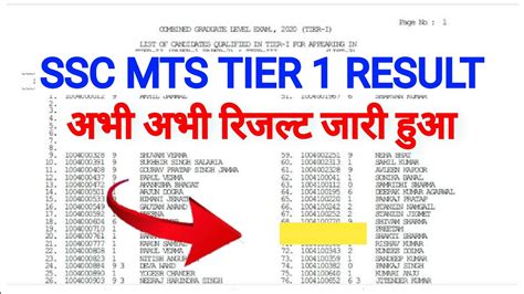 SSC MTS Result Date 2023 SSC MTS 2023 Ka Result Kab Aayeaga SSC MTS