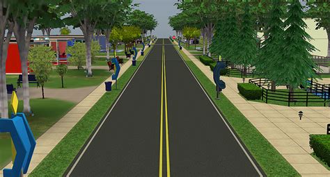 Mod The Sims Freshly Paved Asphalt Roads