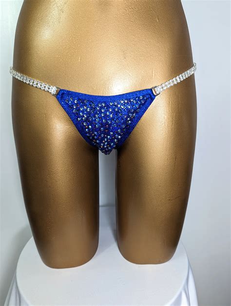 Royal Blue Hologram Competition Bikini Shine Bikinis