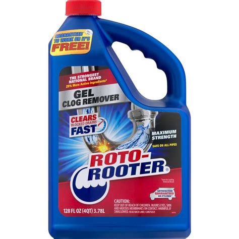 Roto Rooter Oz Drain Gel Clog Remover Maximum Strength The