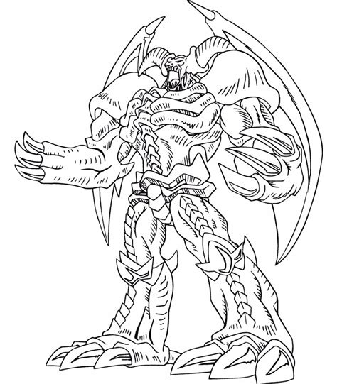 Obelisk The Tormentor Coloring Page Coloring Pages