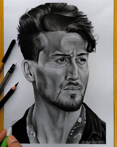 25k Sample How To Draw Sketch Of Tiger Shroff Free For Download