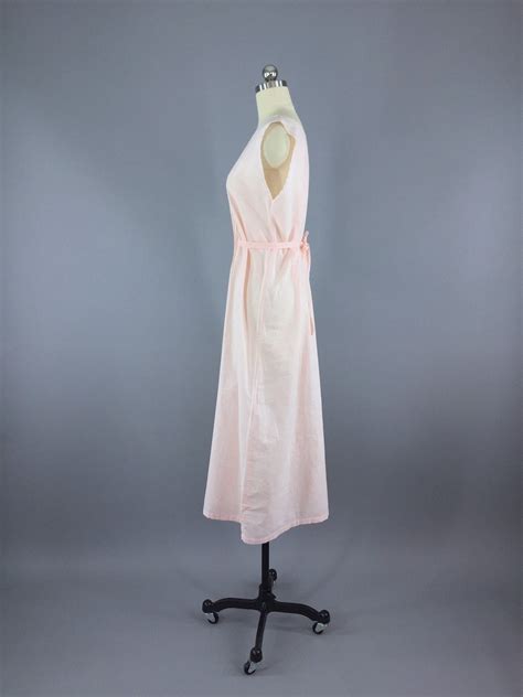 1920s Nightgown Pink Cotton Batiste