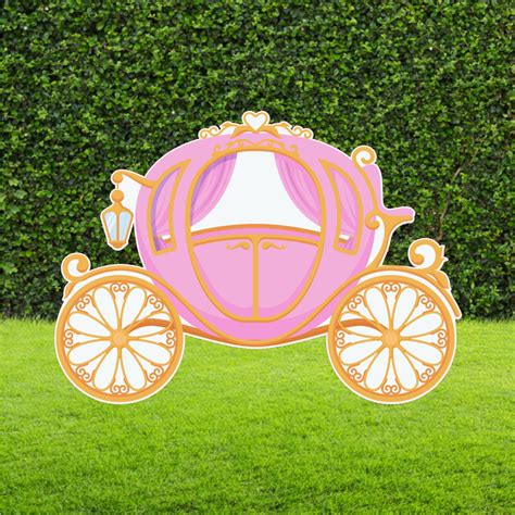 Pink Princess Carriage Cut Out Standee Party Sign Cut Out And Standee Party Sign Co