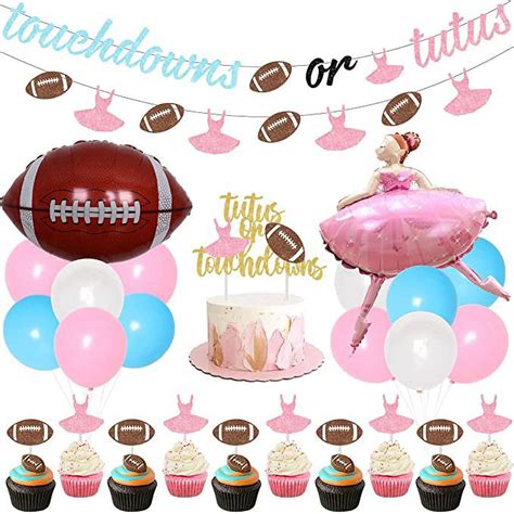 Touchdowns Or Tutus Gender Reveal Party Supplies Touchdowns Or Tutus