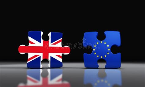 Separação De Brexit Grâ Bretanha Da União Europeia Ilustração Stock