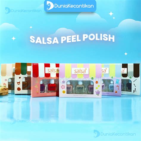 Jual SALSA Kutek Peel Off Isi 3 Nail Polish Cat Kuku Halal Shopee