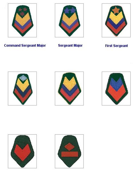 Us Army Rank Insignia Chart