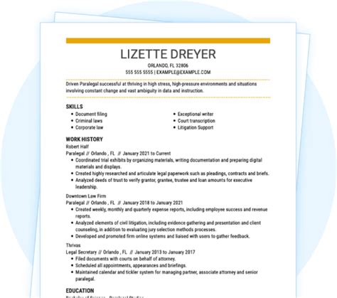 Best Attorney Resume Templates Examples And Guide 2023