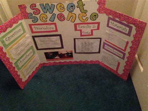 Rock Candy Science Fair Project Board