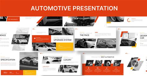 Apresenta O Modelo Powerpoint Automotivo Templatemonster