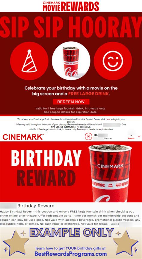 Learn how to get a Free Birthday Gift at Cinemark Movies