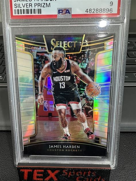 2018 19 Panini Select Concourse Silver Prizm James Harden 51 Mint9