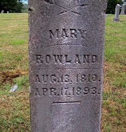 Mary Parker Rowland 1810 1893 Mémorial Find a Grave