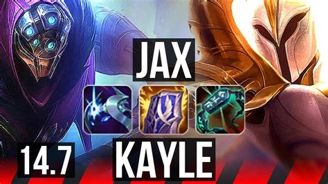 Jax Vs Kayle Top 68 Winrate 6 3 12 Kr Master 14 7 Youtube