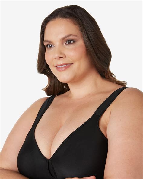 Riachuelo Suti Plus Size Cobertura Total Sem Bojo Preto Demillus