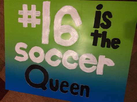 Soccer poster⚽️ | Soccer poster, Sports signs, School spirit posters