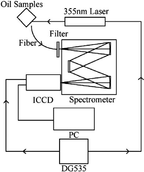 Schematic Of The Experimental Set Up Iccd Intensified Charge Coupled Download Scientific