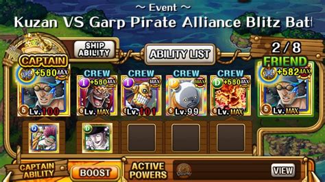 Kuzan VS Garp Pirate Alliance Blitz Battle 19x Boosted No Van Ogre