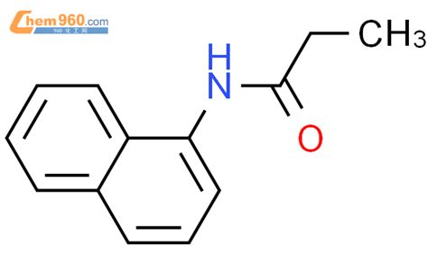 2868 38 4 Propanamide N 1 naphthalenyl 化学式结构式分子式molsmiles 960化工网